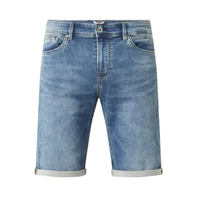 Pepe Jeans Pepe Jeans Szorty jeansowe o kroju regular fit z dzianiny dresowej stylizowanej na denim model ‘Jack’