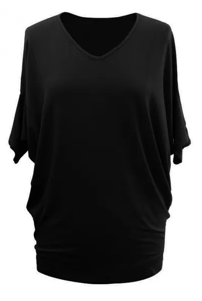 XL-ka Dzianinowa czarna bluzka - DAISY