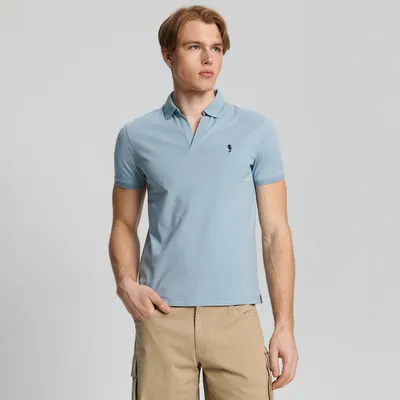 Sinsay Koszulka polo - Niebieski