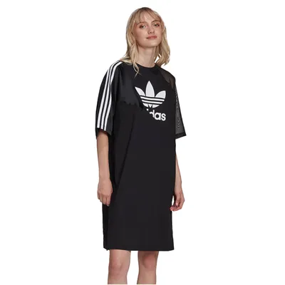Adidas Originals T-shirt Damskie adidas Adicolor Split Trefoil Tee Dress HC0637