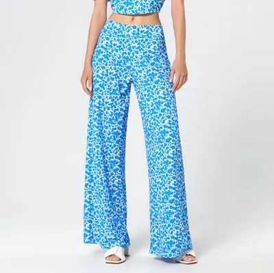 Sinsay Spodnie ze wzorem - Niebieski