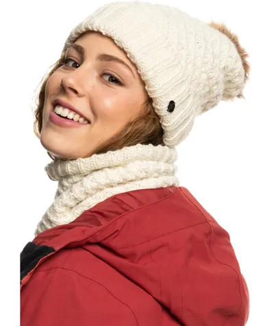 Roxy Damska czapka zimowa ROXY Blizzard - złamana biel