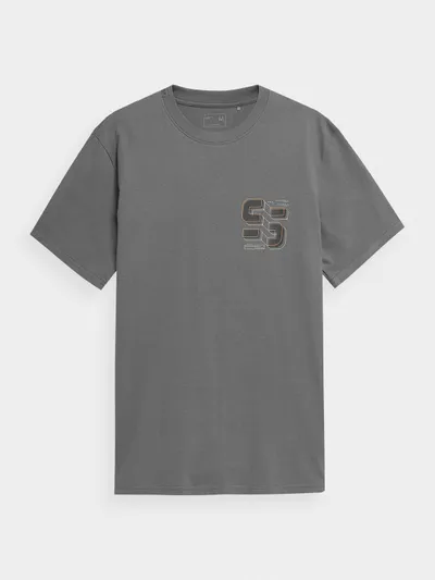 4F T-shirt oversize z nadrukiem męski