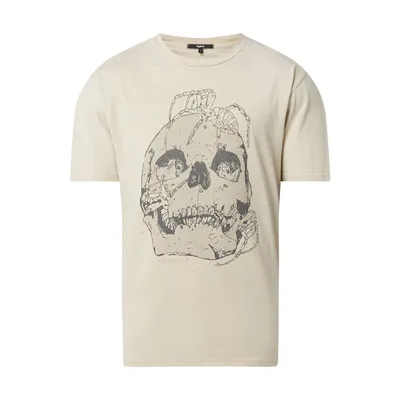 Tigha Tigha T-shirt z efektem sprania model ‘Spider & Skulls’