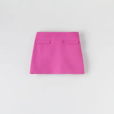 Sinsay Spódnica mini trapezowa - Fioletowy