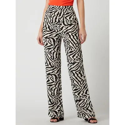 Essentiel Essentiel Luźne spodnie ze wzorem w zebrę model ‘Zegeta’’