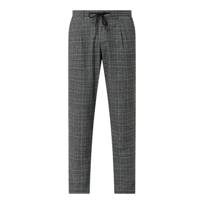 McNeal MCNEAL Spodnie z zakładkami w pasie o kroju slim fit z trokami model ‘Watson’