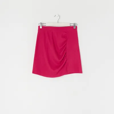 Sinsay Spódnica mini z marszczeniami - Różowy