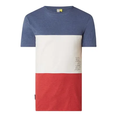 ALIFE & Kickin ALIFE & Kickin T-shirt ze wzorem w blokowe pasy model ‘Ben’
