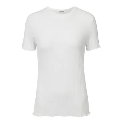 Drykorn Drykorn T-shirt z półprzezroczystym wzorem w paski model ‘ERMI’
