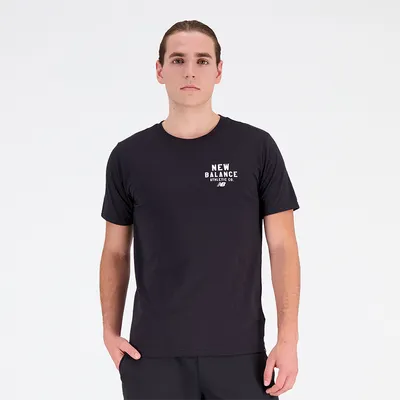 New Balance Koszulka męska New Balance MT31909BK – czarna