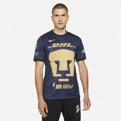 Nike Męska koszulka piłkarska Nike Dri-FIT Pumas UNAM Stadium 2021/22 (wersja wyjazdowa) - Niebieski
