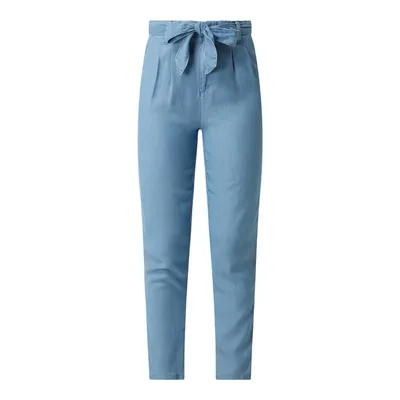 Vero Moda Vero Moda Spodnie z zakładkami w pasie skrócone z lyocellu model ‘Mia’