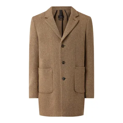 Cinque Cinque Krótki płaszcz z mieszanki wełny z dodatkiem lyocellu model ‘Pure’
