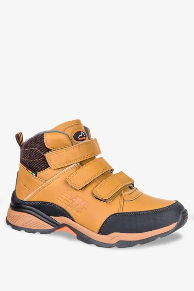 Casu Camelowe buty trekkingowe na rzepy badoxx lxc8123-w