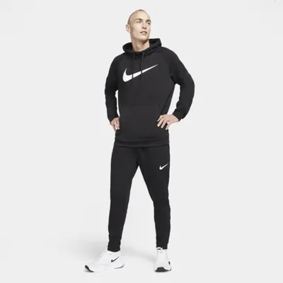 Nike Męska bluza treningowa z kapturem Nike Dri-FIT - Czerń