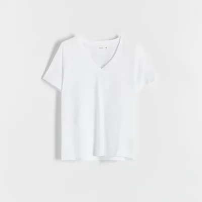 Reserved T-shirt regular - Biały
