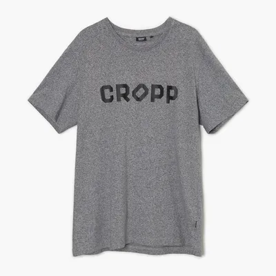 Cropp Szary T-shirt z nadrukiem CROPP - Jasny szary