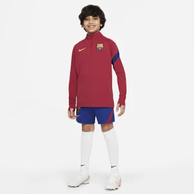 Nike Treningowa koszulka piłkarska dla dużych dzieci Nike Dri-FIT FC Barcelona Academy Pro - Czerwony