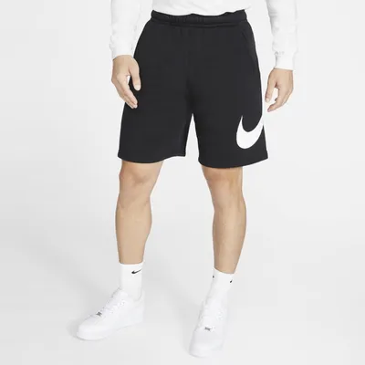 Nike Spodenki męskie z nadrukiem Nike Sportswear Club - Czerń