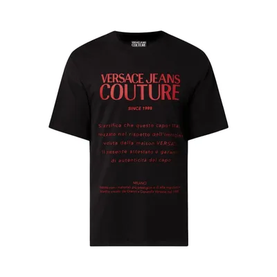 Versace Jeans Couture Versace Jeans Couture T-shirt z bawełny z nadrukiem z logo