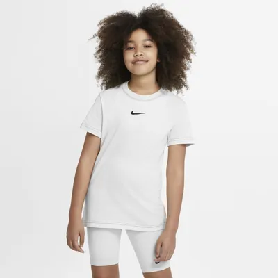 Nike T-shirt dla dużych dzieci (dziewcząt) Nike Sportswear - Biel