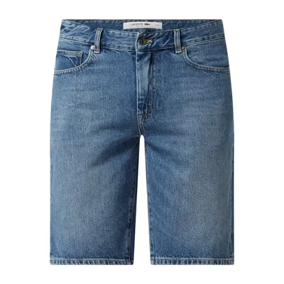Lacoste Lacoste Szorty jeansowe o kroju slim fit z bawełny