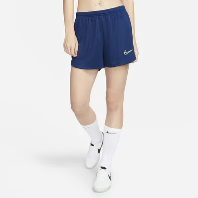 Nike Damskie dzianinowe spodenki piłkarskie Nike Dri-FIT Academy - Niebieski