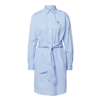 Polo Ralph Lauren Polo Ralph Lauren Sukienka koszulowa z czystej bawełny z wzorem w paski