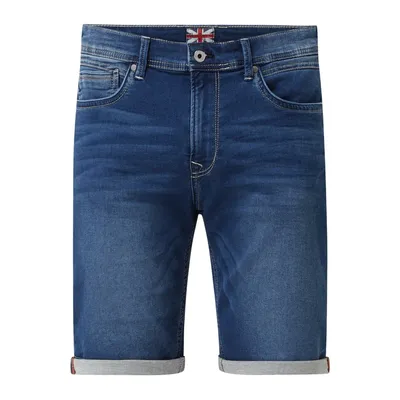 Pepe Jeans Pepe Jeans Szorty jeansowe o kroju regular fit z dzianiny dresowej stylizowanej na denim model ‘Jack’