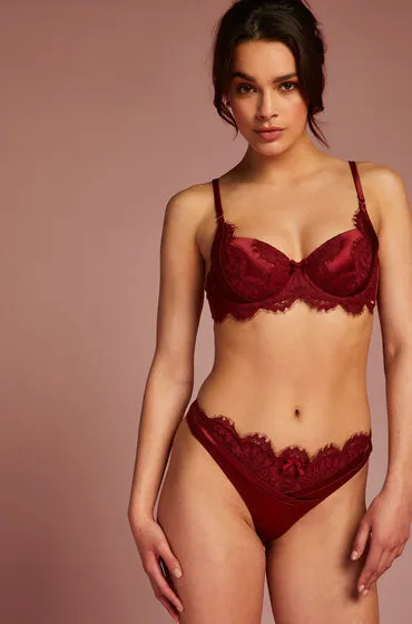 Hunkemöller Hunkemöller Stringi Hannako Czerwony