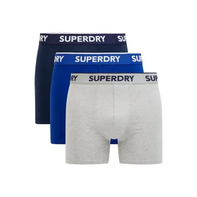 Superdry Superdry Obcisłe bokserki z dodatkiem streczu w zestawie 3 szt.