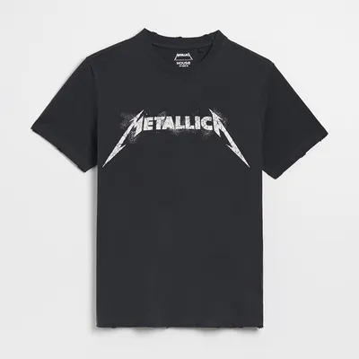House Koszulka z nadrukiem Metallica - Czarny