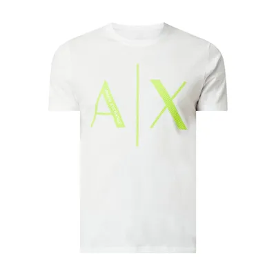 Armani Exchange ARMANI EXCHANGE T-shirt o kroju slim fit z bawełny
