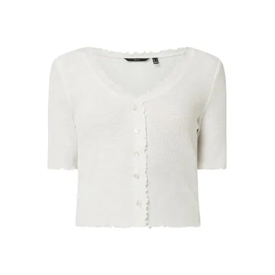 Vero Moda Vero Moda T-shirt krótki z bawełny ekologicznej model ‘Anita’