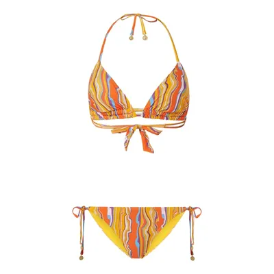 Shiwi Shiwi Bikini o trójkątnym kształcie ze wzorem na całej powierzchni