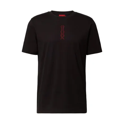 Hugo HUGO T-shirt z bawełny z nadrukiem z logo model ‘Durned’