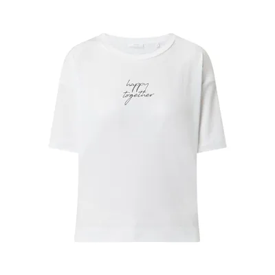 Opus Opus T-shirt z napisem model ‘Setty’