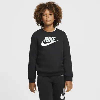 Nike Bluza dla dużych dzieci (chłopców) Nike Sportswear Club Fleece - Czerń