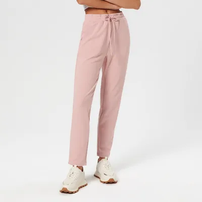 Sinsay Spodnie z wiązaniem - Różowy