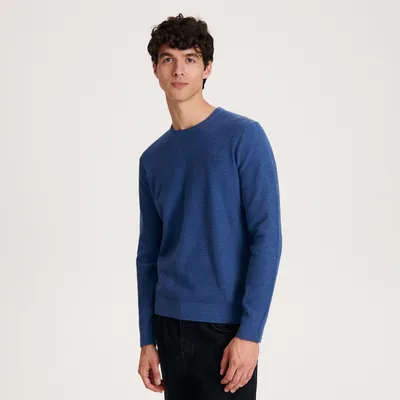 Reserved Bawełniany sweter - Niebieski