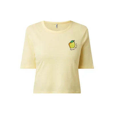 Only Only T-shirt krótki z bawełny ekologicznej model ‘Fruity’