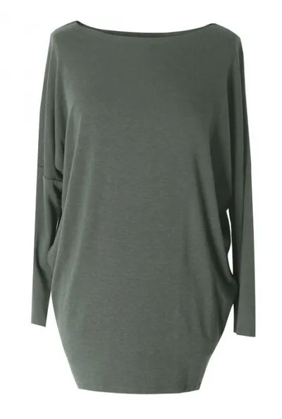XL-ka Bluzka tunika BASIC (ciepły materiał) kolor KHAKI