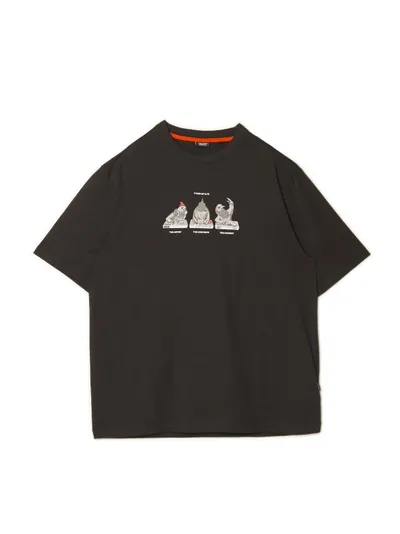 Cropp Czarny t-shirt z grafiką
