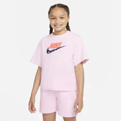 Nike T-shirt dla dużych dzieci (dziewcząt) Nike Sportswear - Różowy