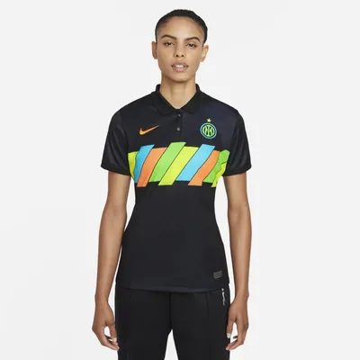 Nike Damska koszulka piłkarska Nike Dri-FIT Inter Mediolan Stadium 2021/22 (wersja trzecia) - Czerń