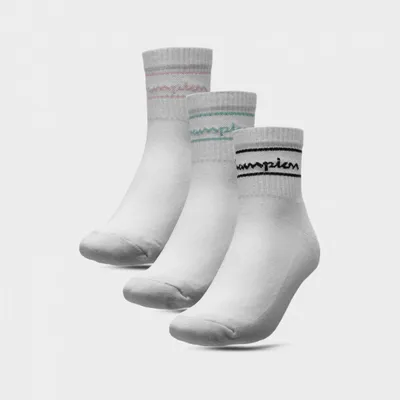 Champion Skarpetki uniseks (3-pack) CHAMPION Quarter Socks - białe