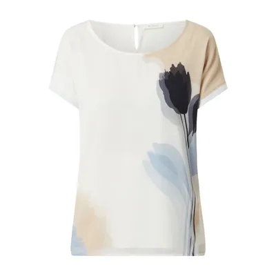 BETTY & CO WHITE BETTY & CO WHITE T-shirt z kwiatowym wzorem