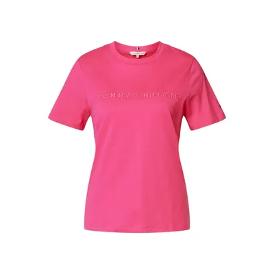Tommy Hilfiger Tommy Hilfiger T-shirt o kroju regular fit z czystej bawełny z wyhaftowanym logo