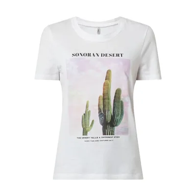 Only Only T-shirt z bawełny ekologicznej model ‘Lala’